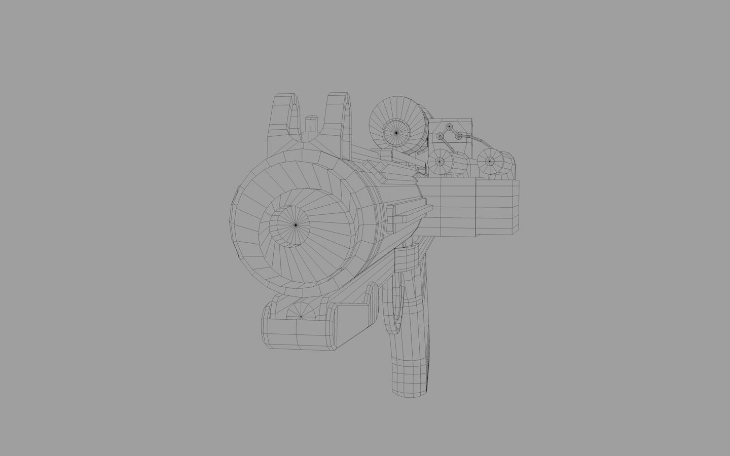 E-11 Blaster Rifle Low-poly 3D model_5