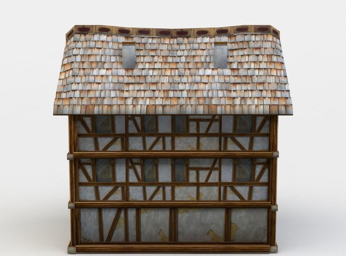 House medieval - medieval Low-poly 3D model