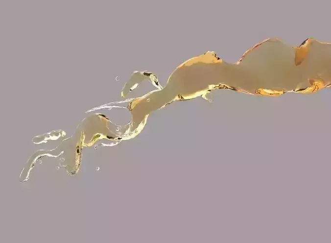 Beer Splash Low-poly 3D model