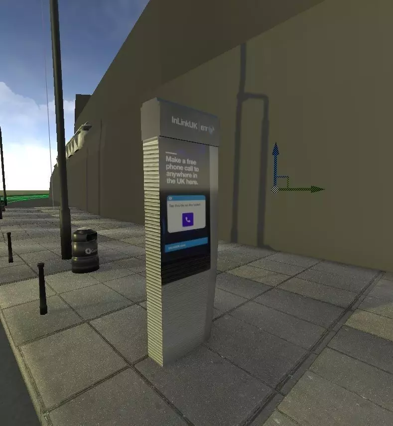 new public phone tablet Low-poly 3D model_0