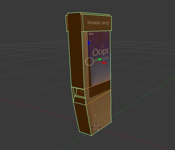 new public phone tablet Low-poly 3D model_4
