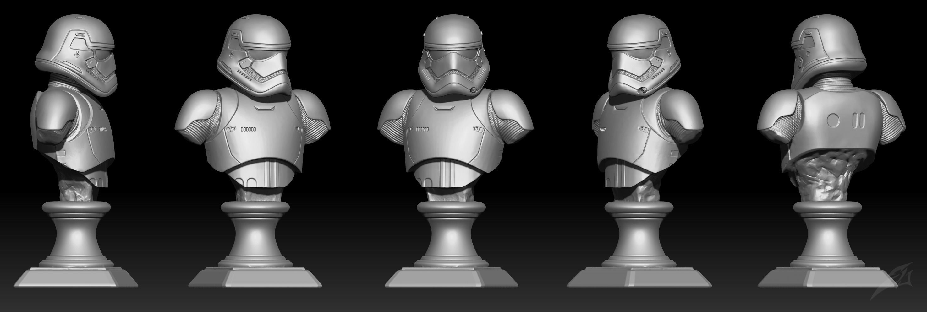 1st galaxy trooper Bust Fan Art 3D print model_1