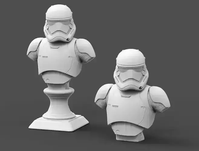 1st galaxy trooper Bust Fan Art 3D print model