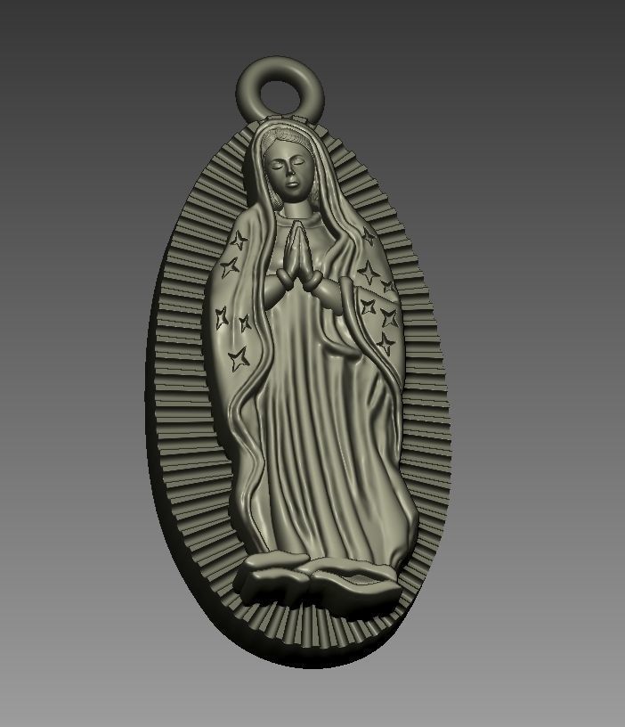 Virgin of Guadalupe 3D print model_2