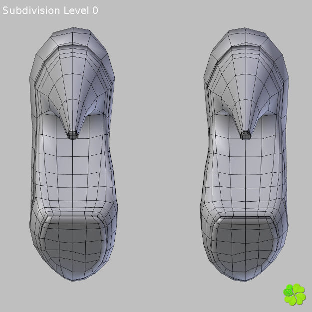 Glass shoes low poly simplified  Low-poly 3D model_27