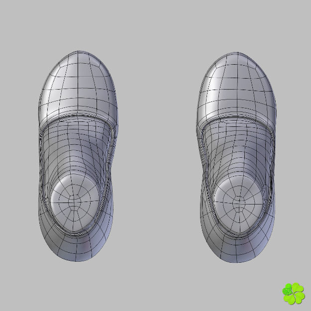 Glass shoes low poly simplified  Low-poly 3D model_20