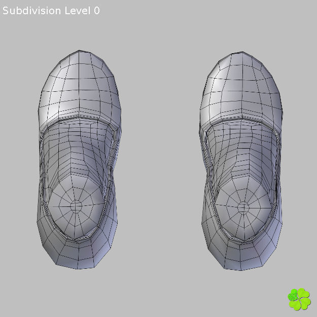 Glass shoes low poly simplified  Low-poly 3D model_21