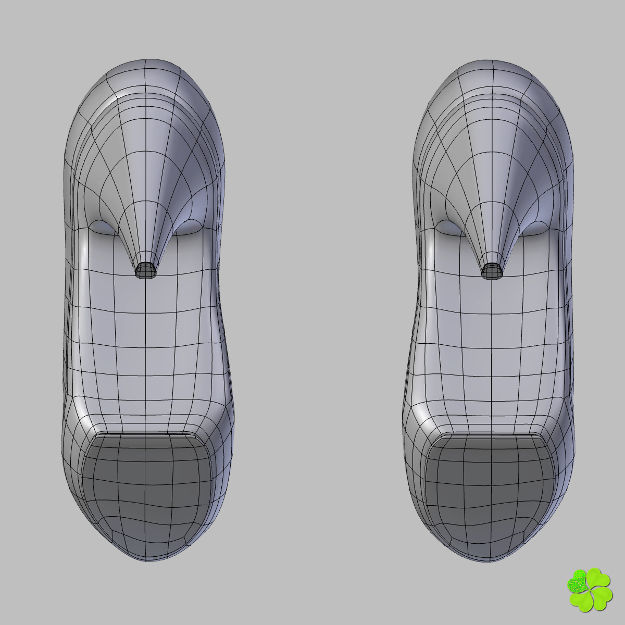 Glass shoes low poly simplified  Low-poly 3D model_26