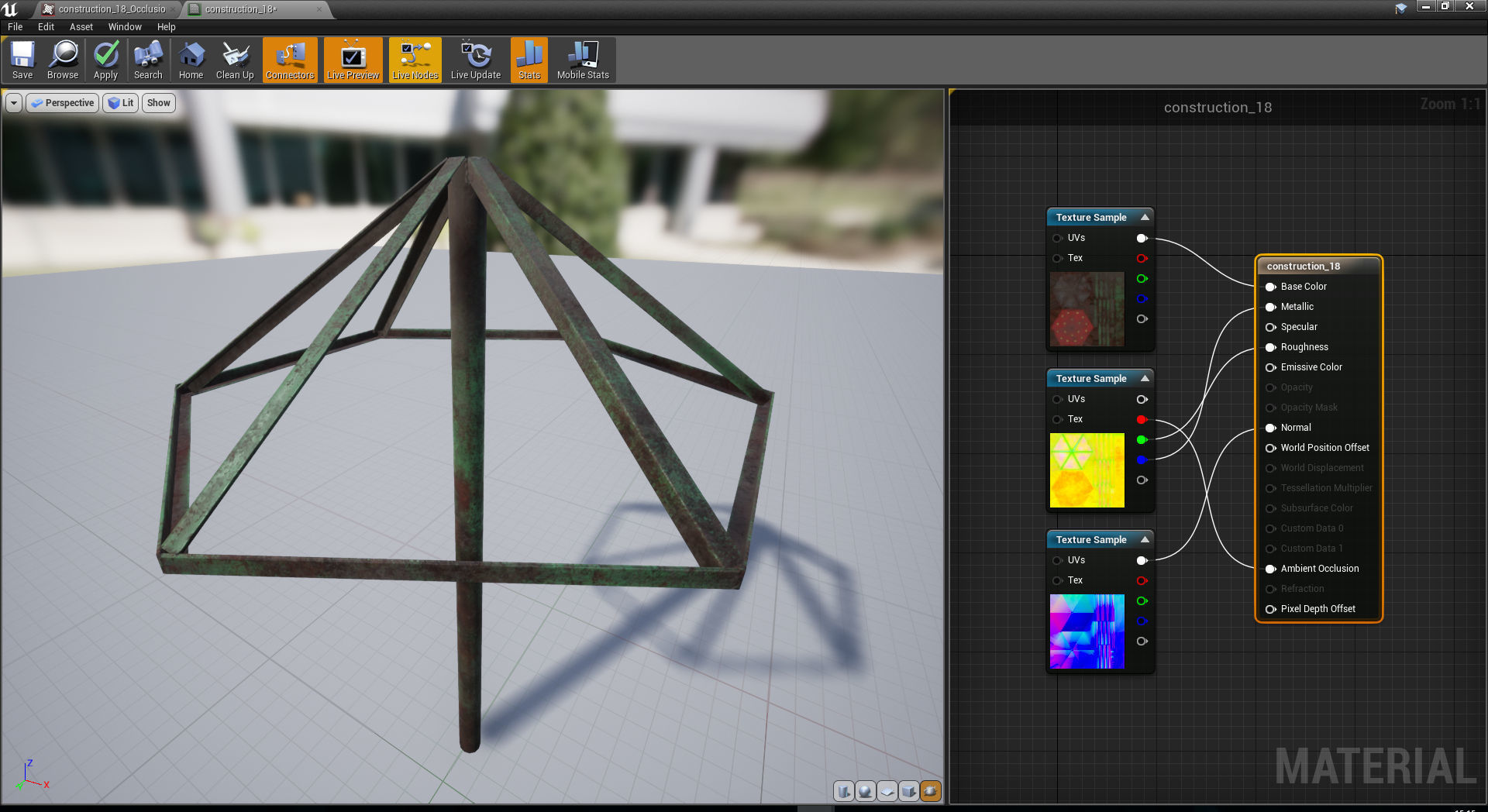 Old Soviet Playground set Low-poly 3D model_101