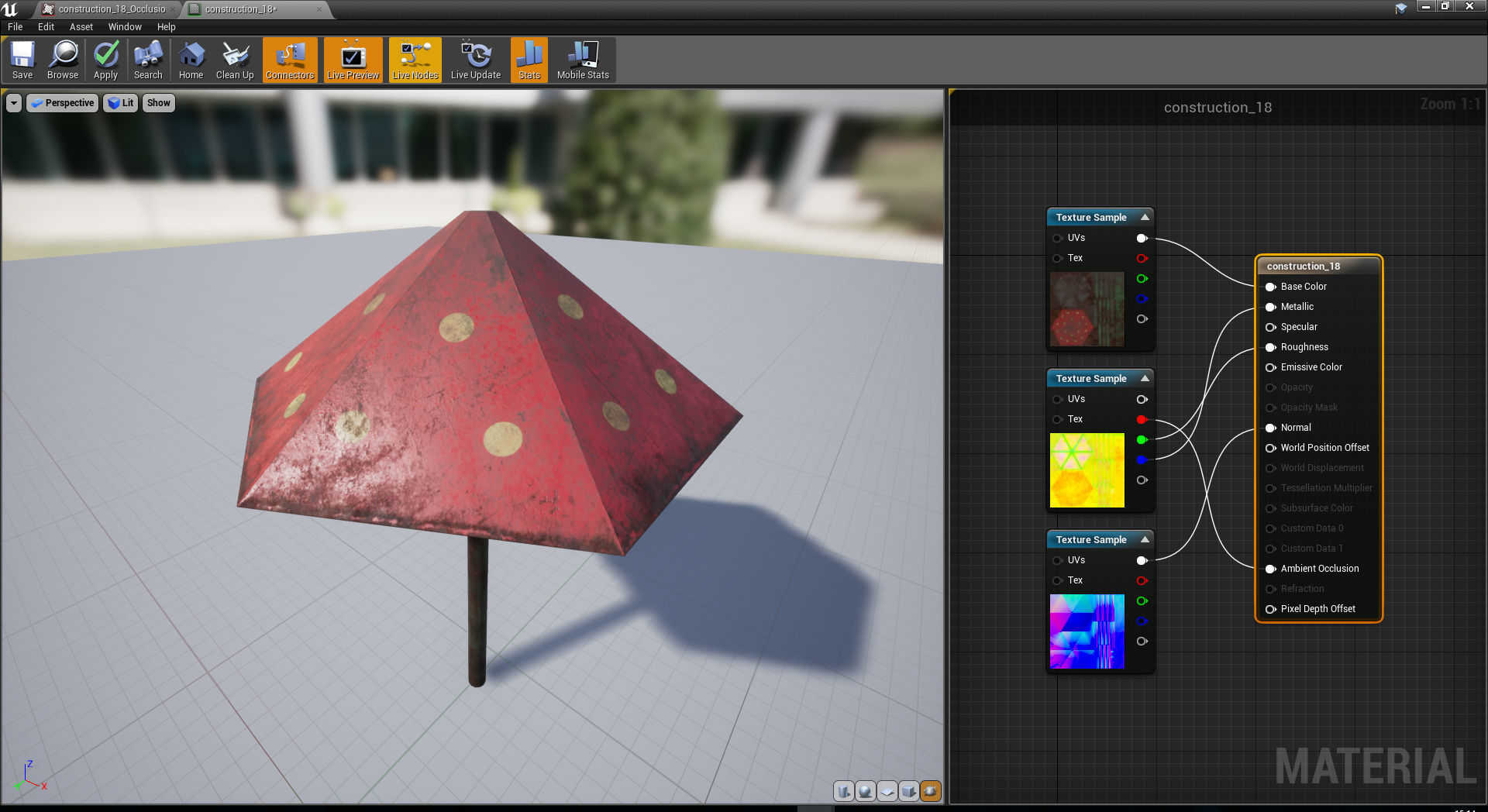 Old Soviet Playground set Low-poly 3D model_100