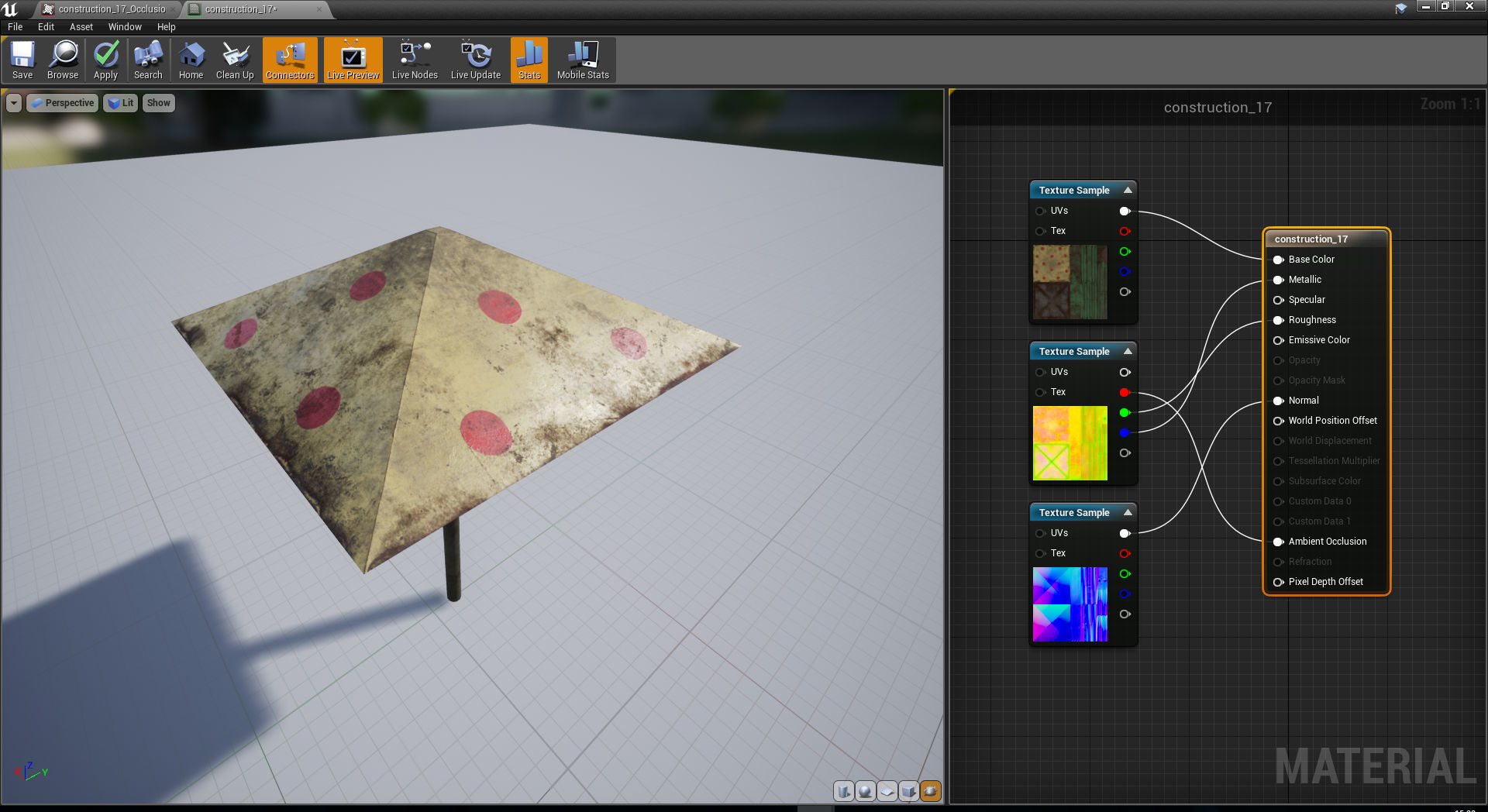 Old Soviet Playground set Low-poly 3D model_94