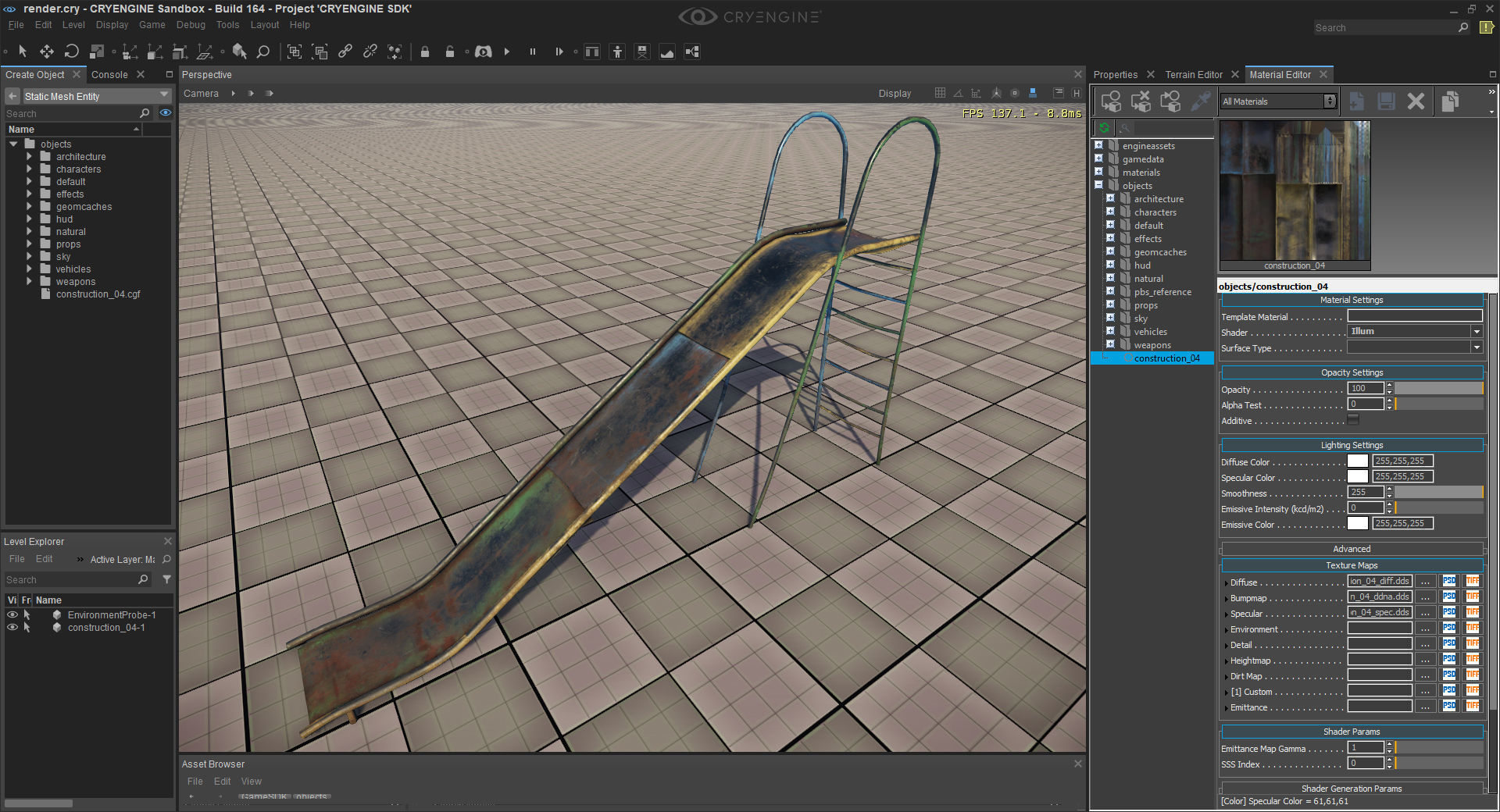 Old Soviet Playground set Low-poly 3D model_19