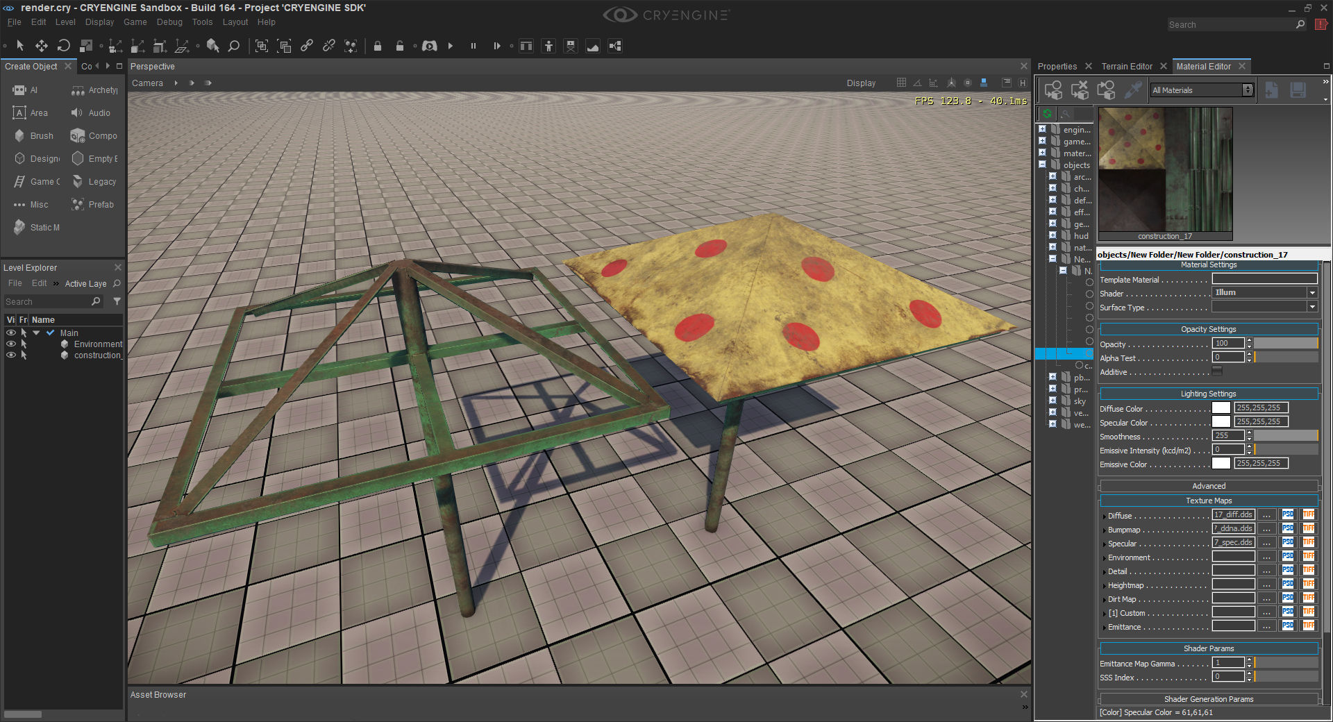 Old Soviet Playground set Low-poly 3D model_93
