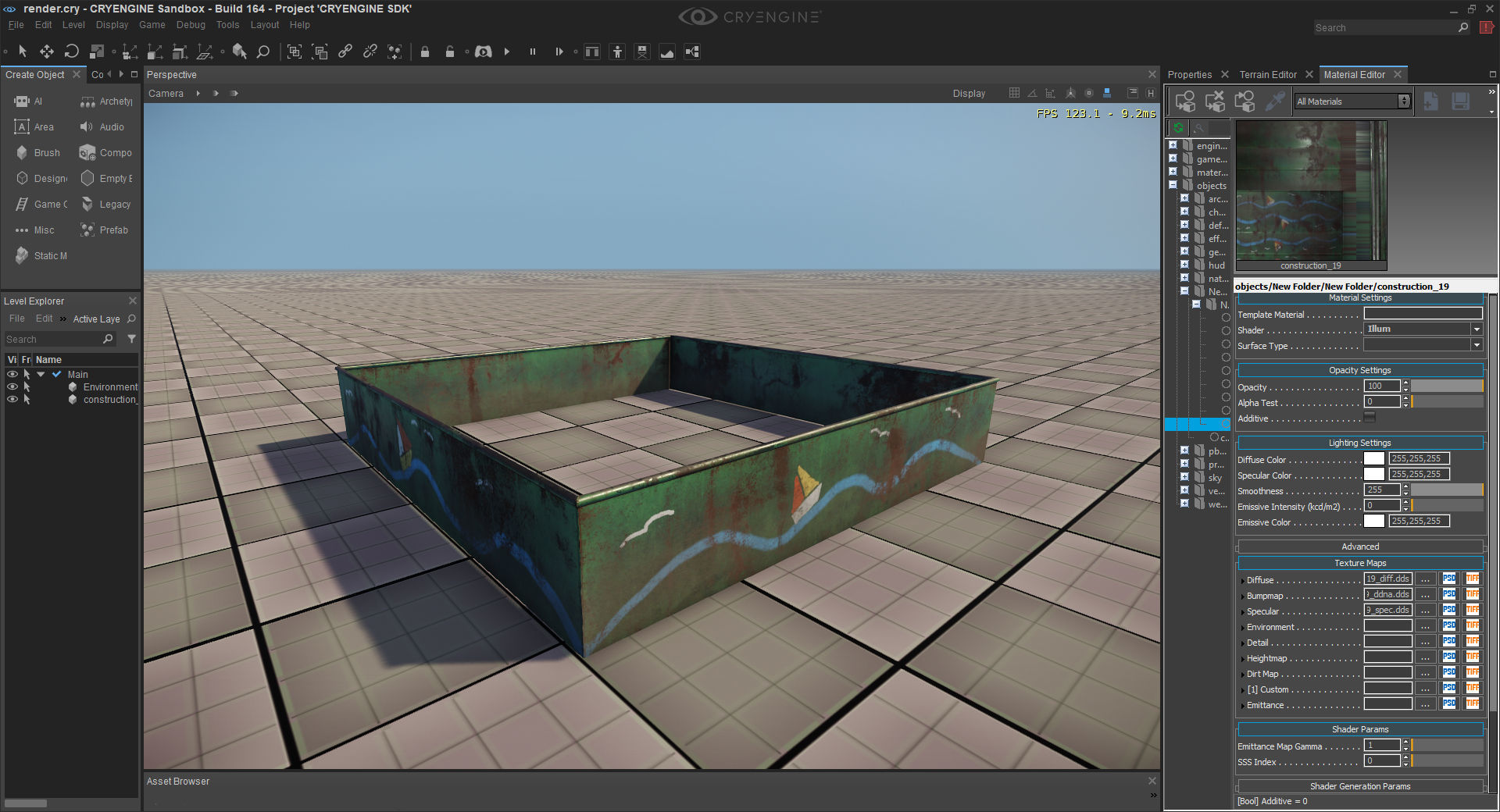 Old Soviet Playground set Low-poly 3D model_105