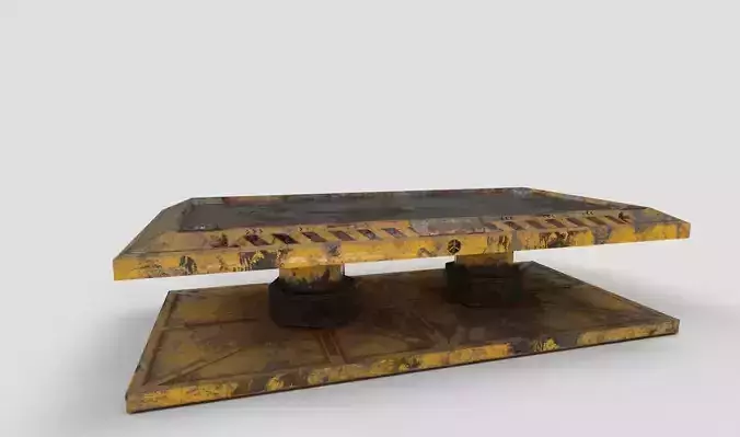 Industrial Table Low-poly 3D model