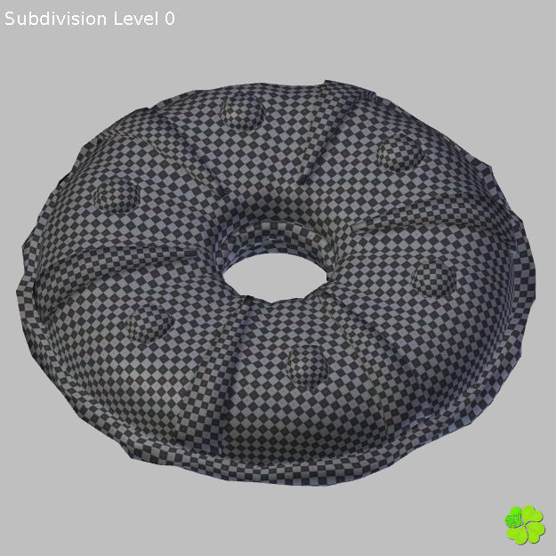 King cake low poly Low-poly 3D model_33