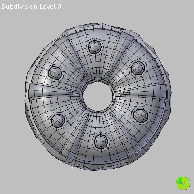 King cake low poly Low-poly 3D model_24