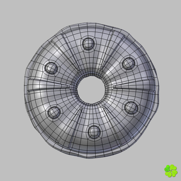 King cake low poly Low-poly 3D model_23