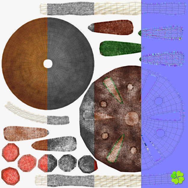 King cake low poly Low-poly 3D model_35