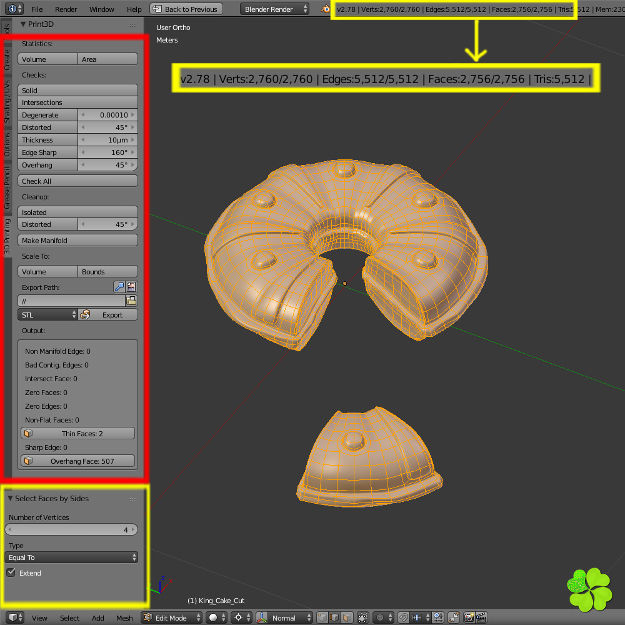 King cake low poly Low-poly 3D model_29