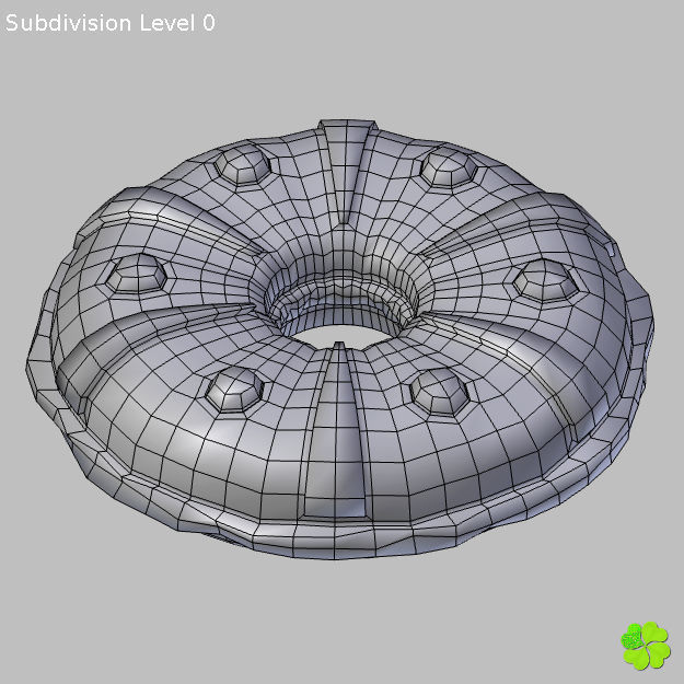 King cake low poly Low-poly 3D model_18