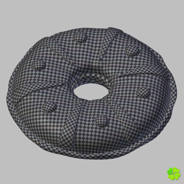 King cake low poly Low-poly 3D model_32