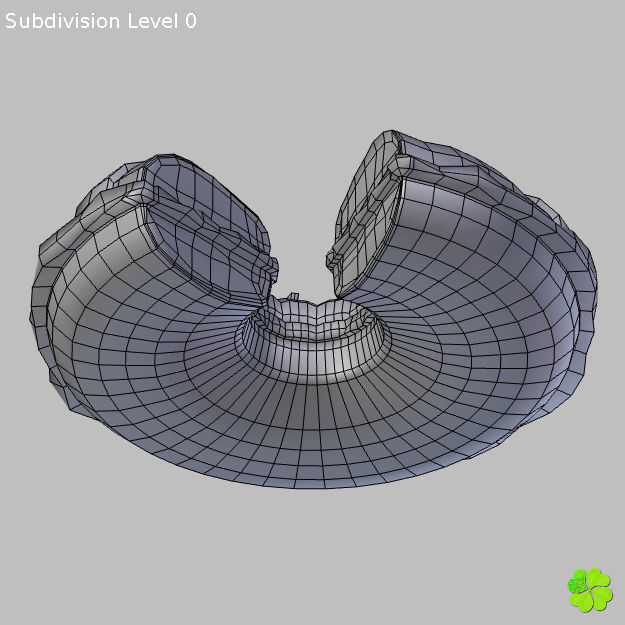 King cake low poly Low-poly 3D model_26