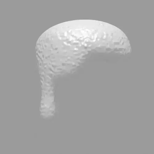 Beer Foam Low-poly 3D model