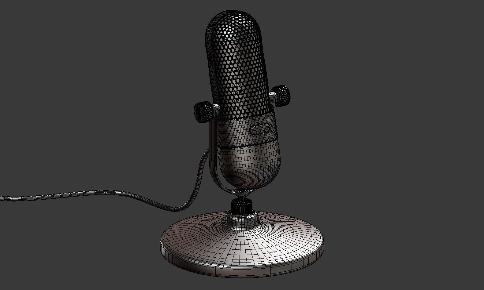 Vintage Microphone 3D model_11