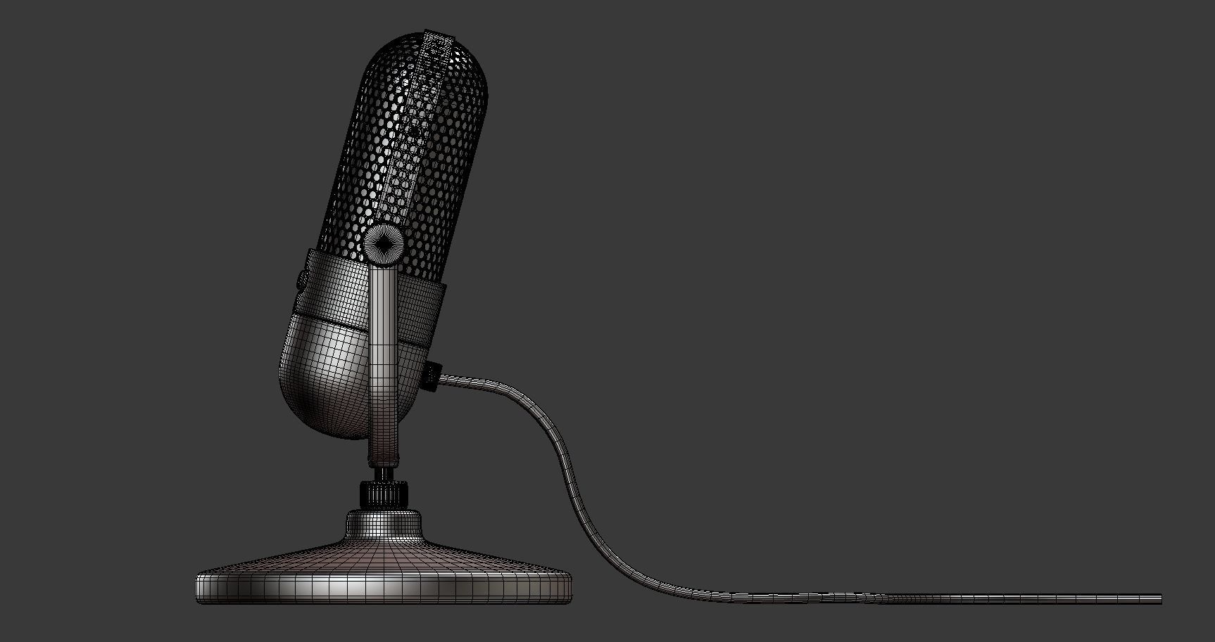 Vintage Microphone 3D model_10
