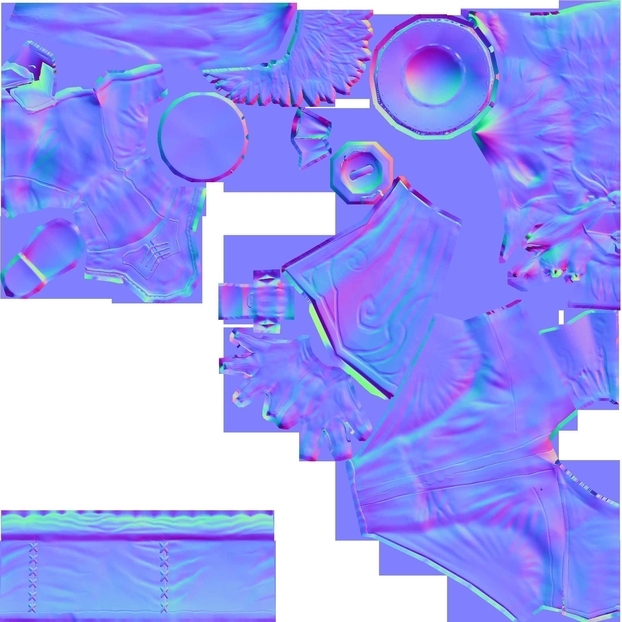 Angry cat  Low-poly 3D model_1