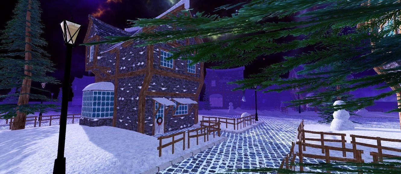 Winter House Low-poly 3D model_15