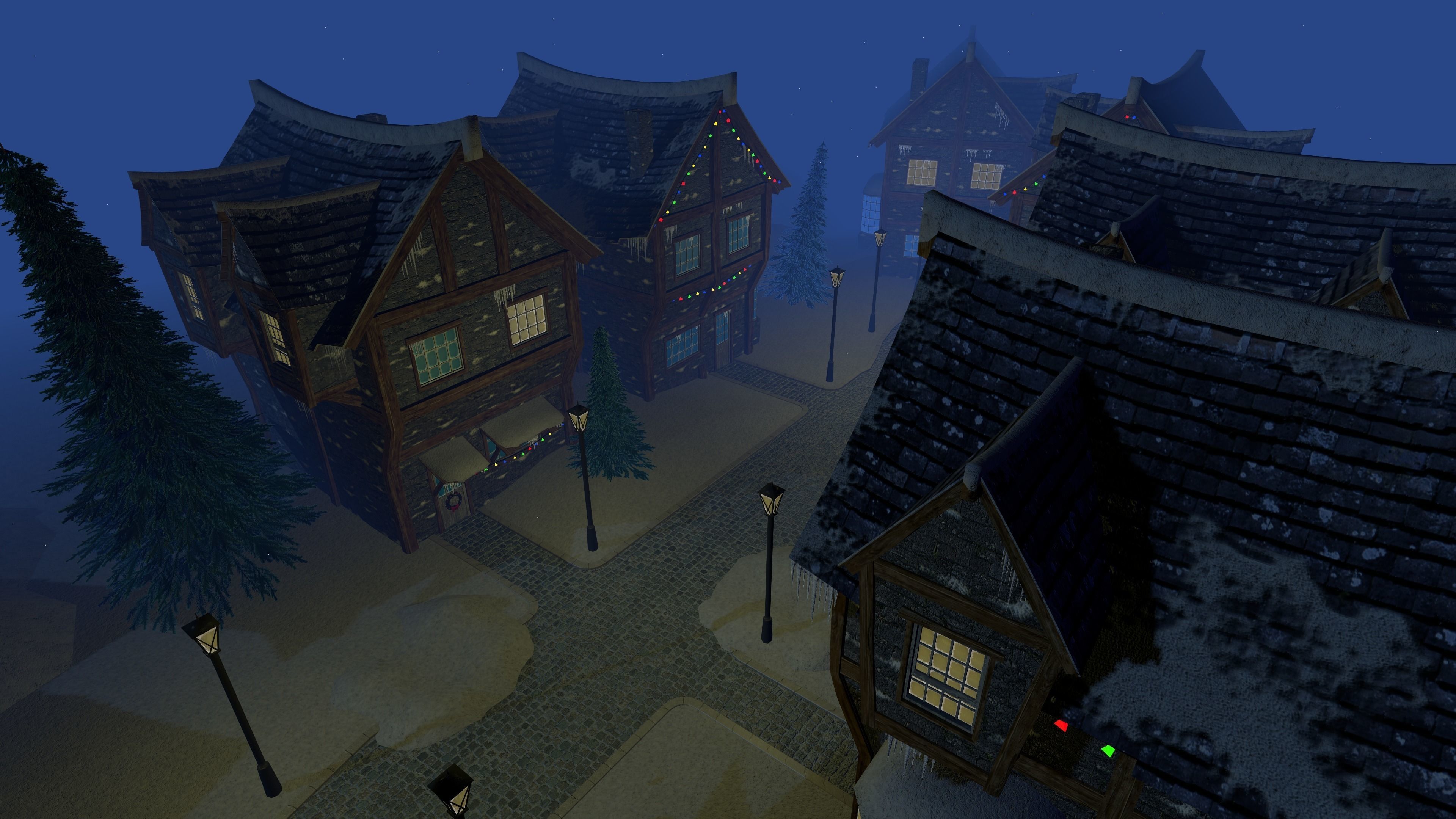 Winter House Low-poly 3D model_18