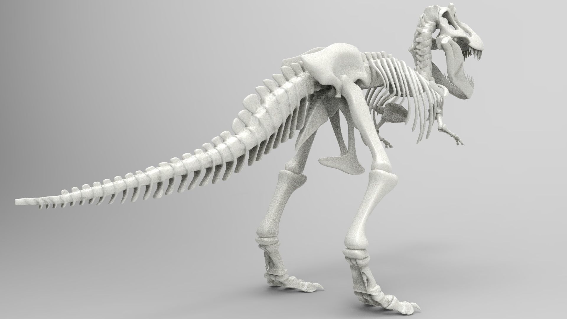 Tyrannosaurus Rex Skeleton 3D print model_1