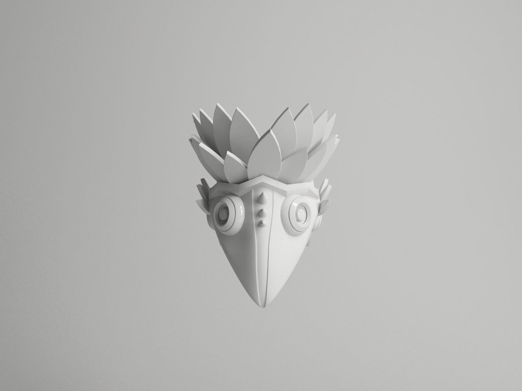 skullbirdhead skull 3D model_1