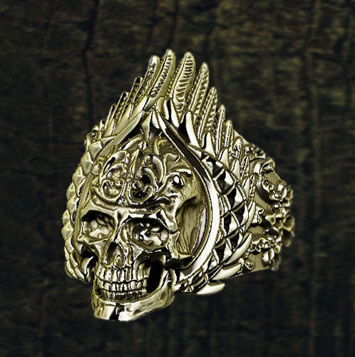 Harajuku skull ring 3D print model