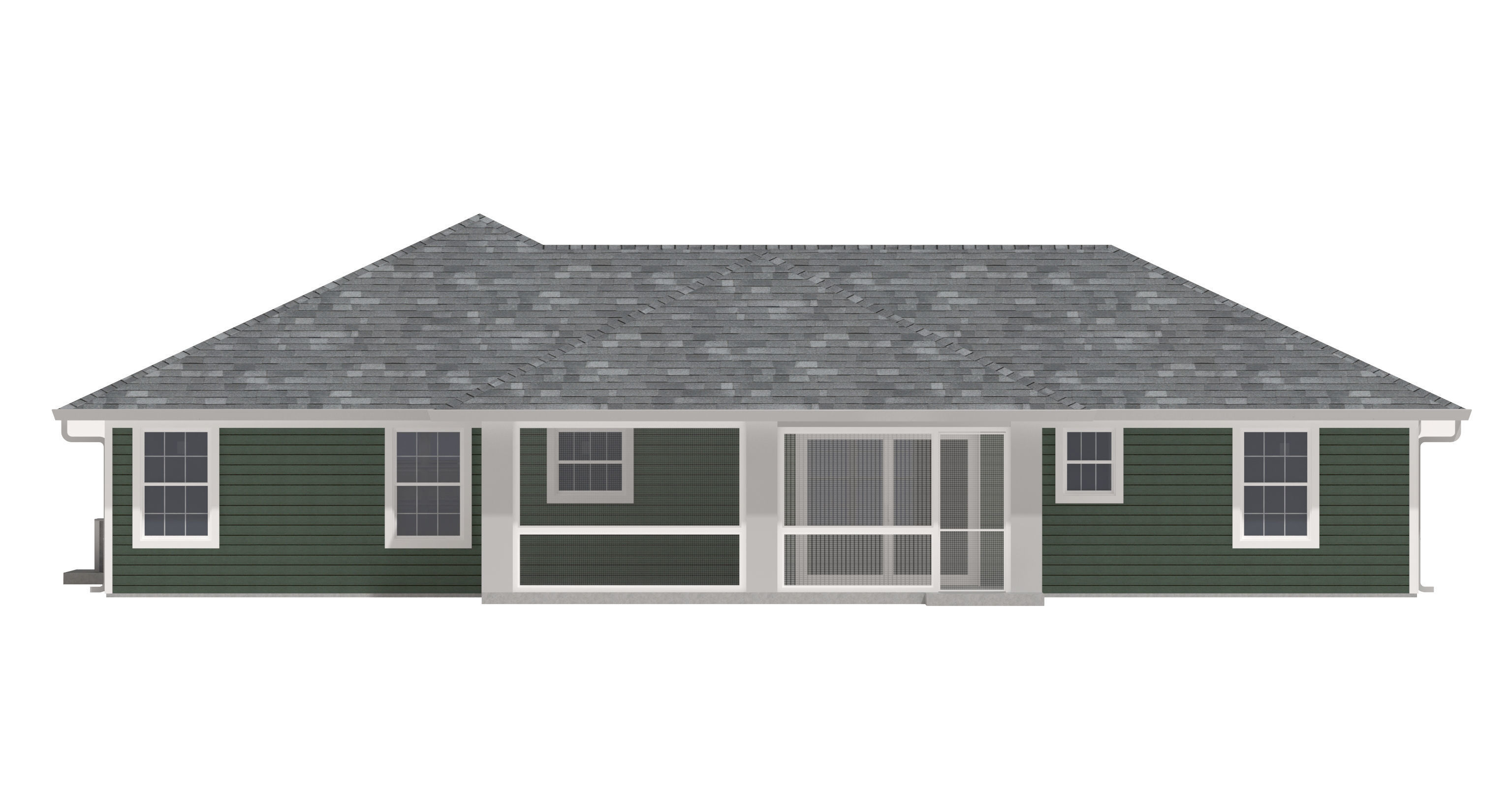 House-027 Low Poly 3D model_8