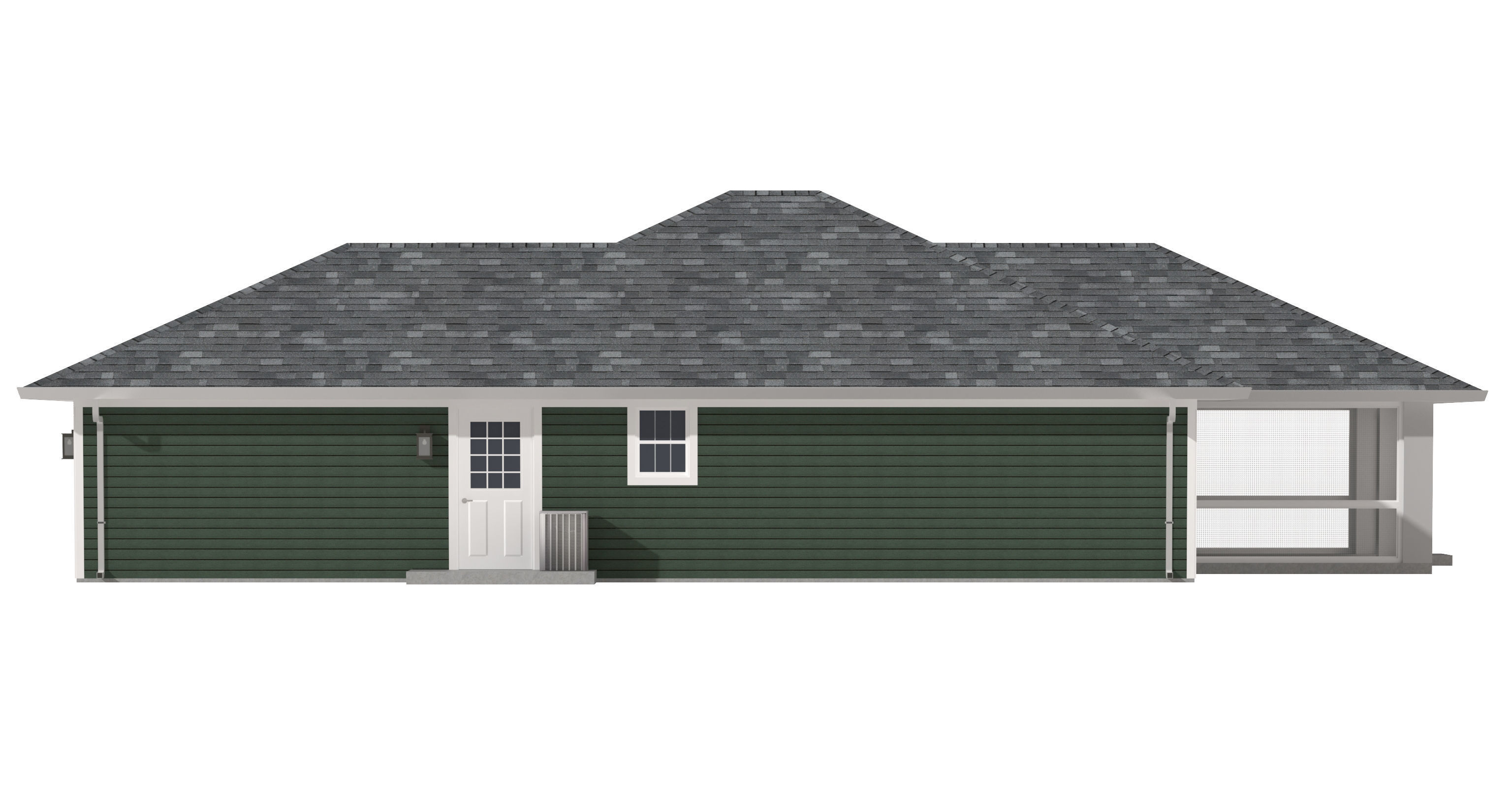 House-027 Low Poly 3D model_7