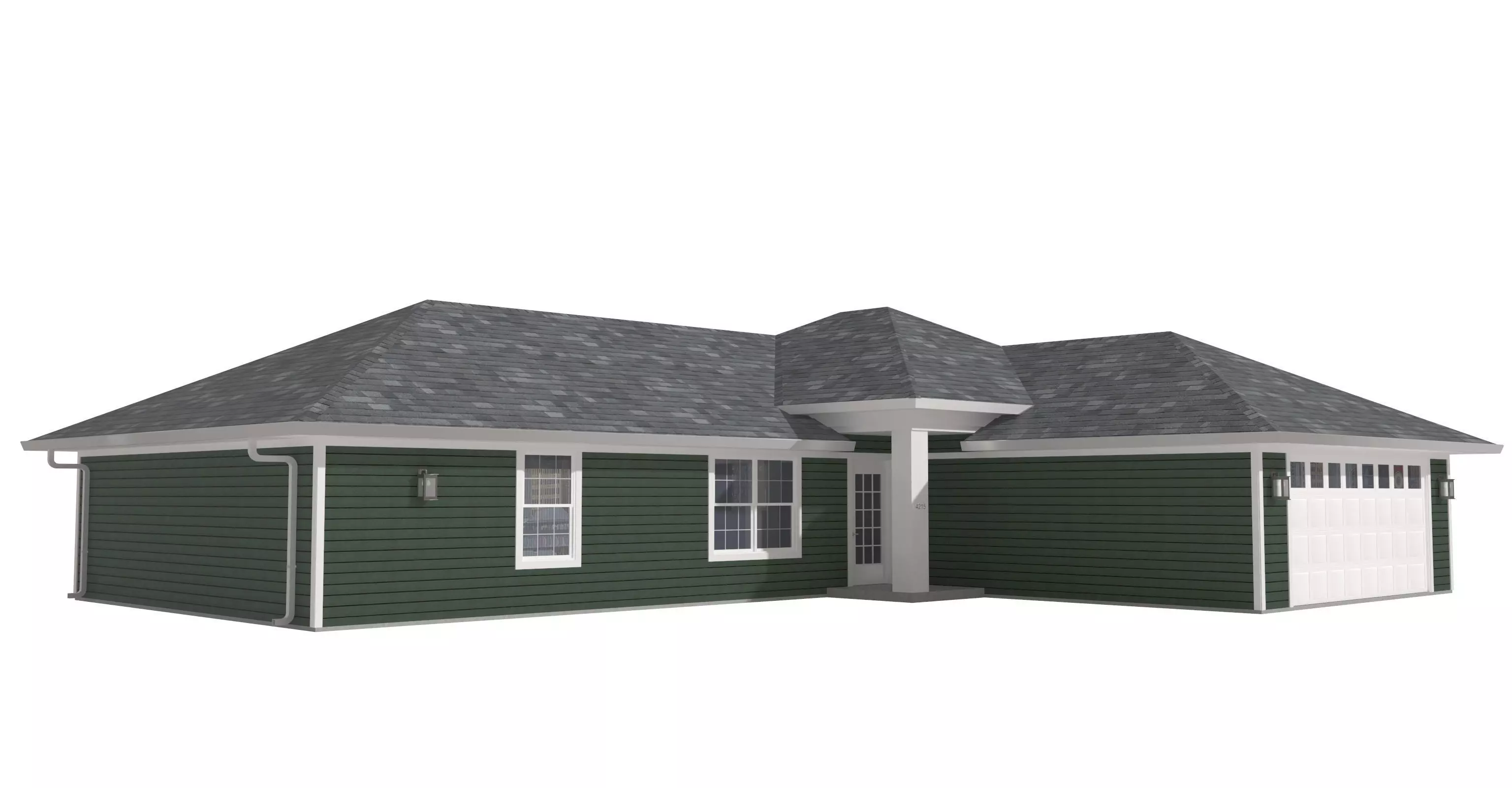 House-027 Low Poly 3D model_0