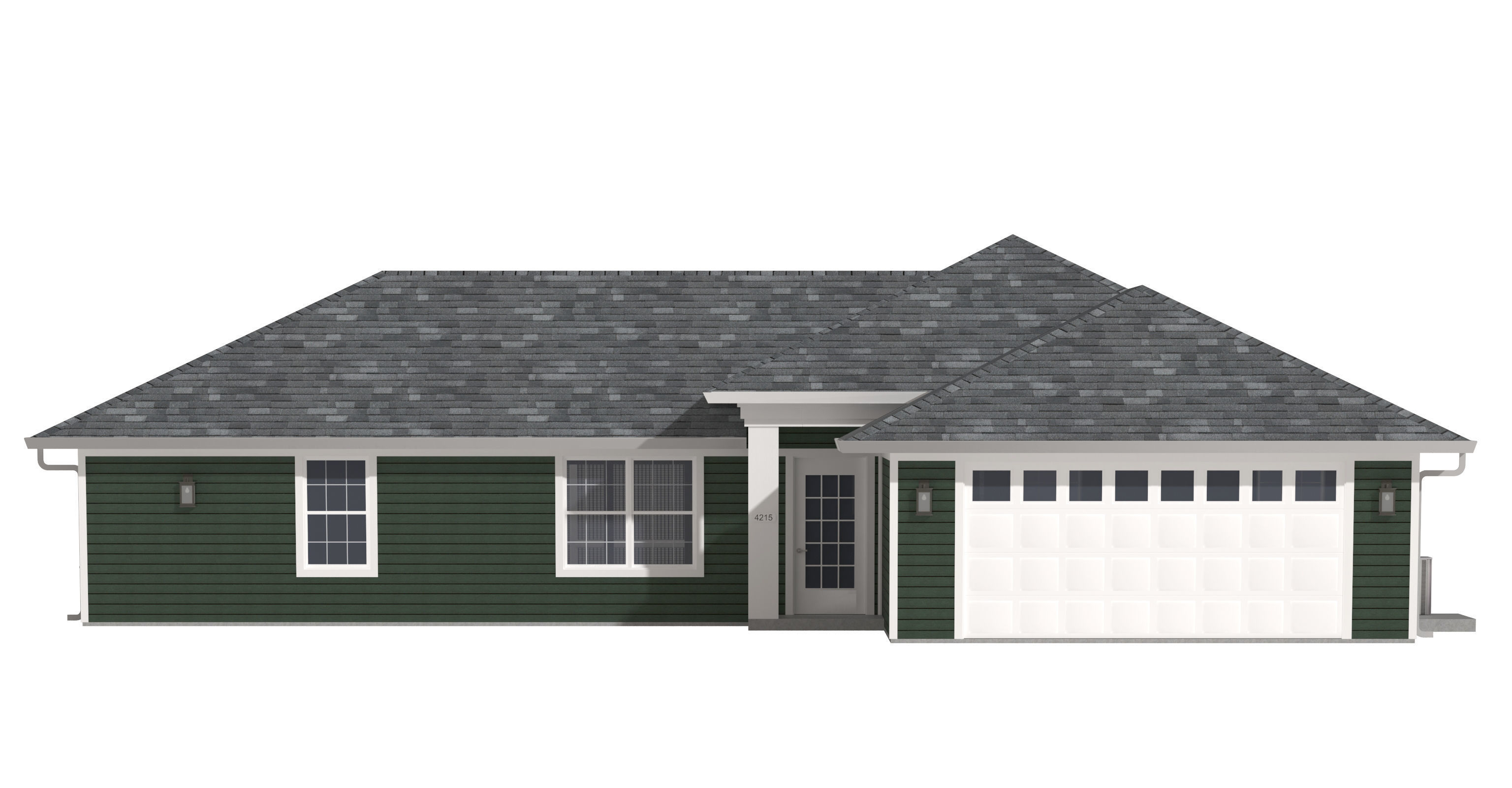 House-027 Low Poly 3D model_6