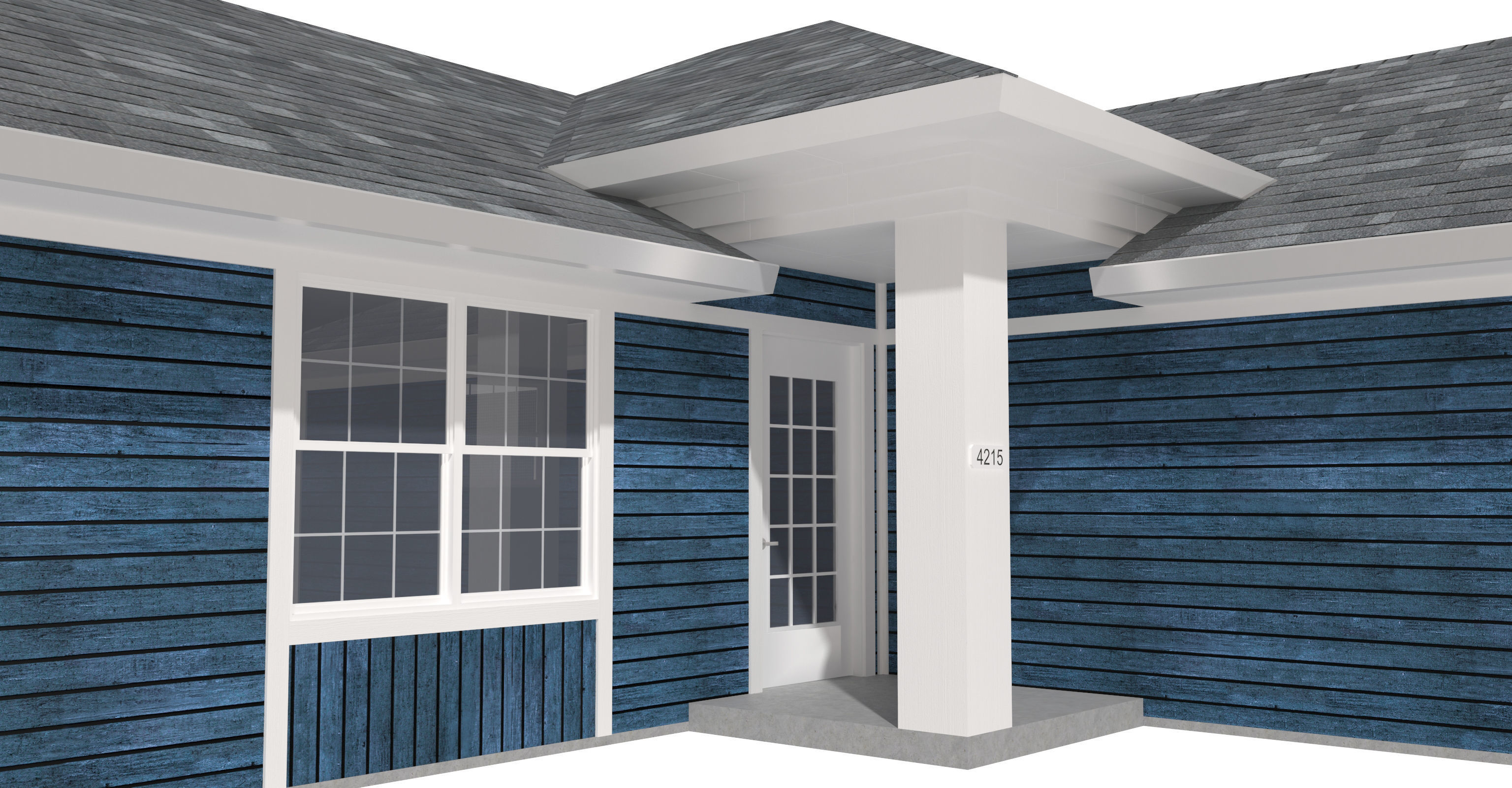 House-028 Low Poly 3D model_10