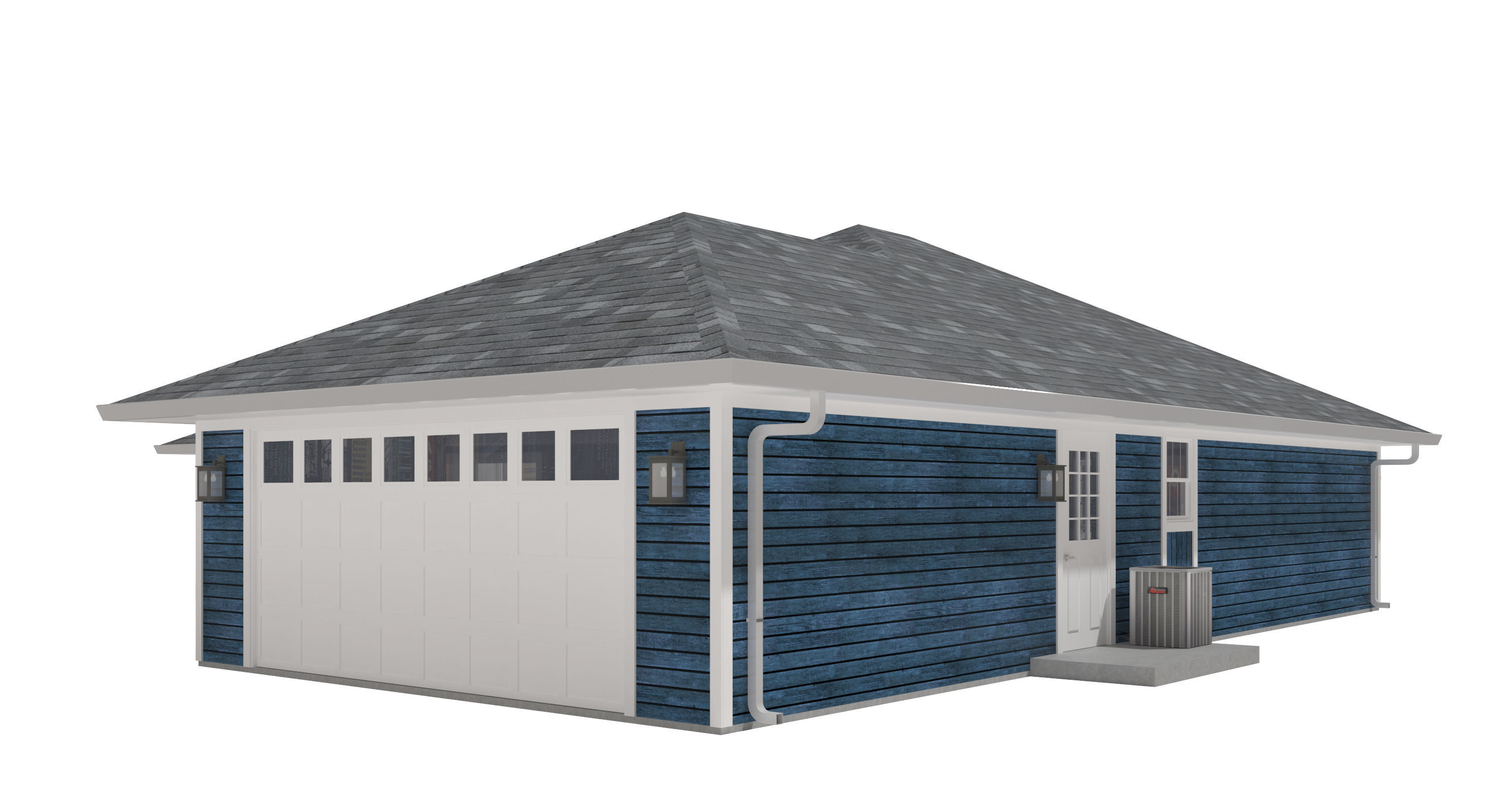 House-028 Low Poly 3D model_1