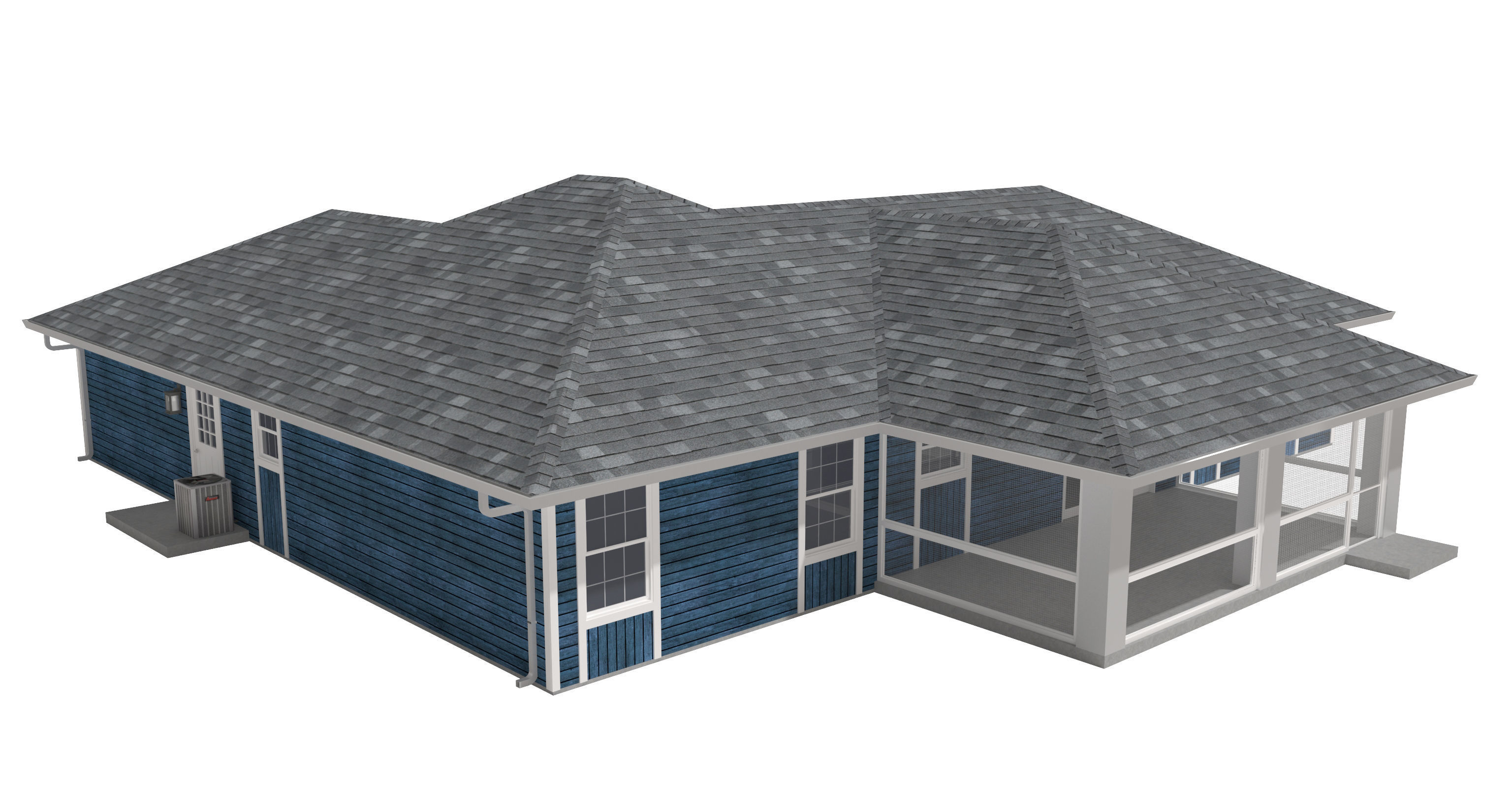 House-028 Low Poly 3D model_5