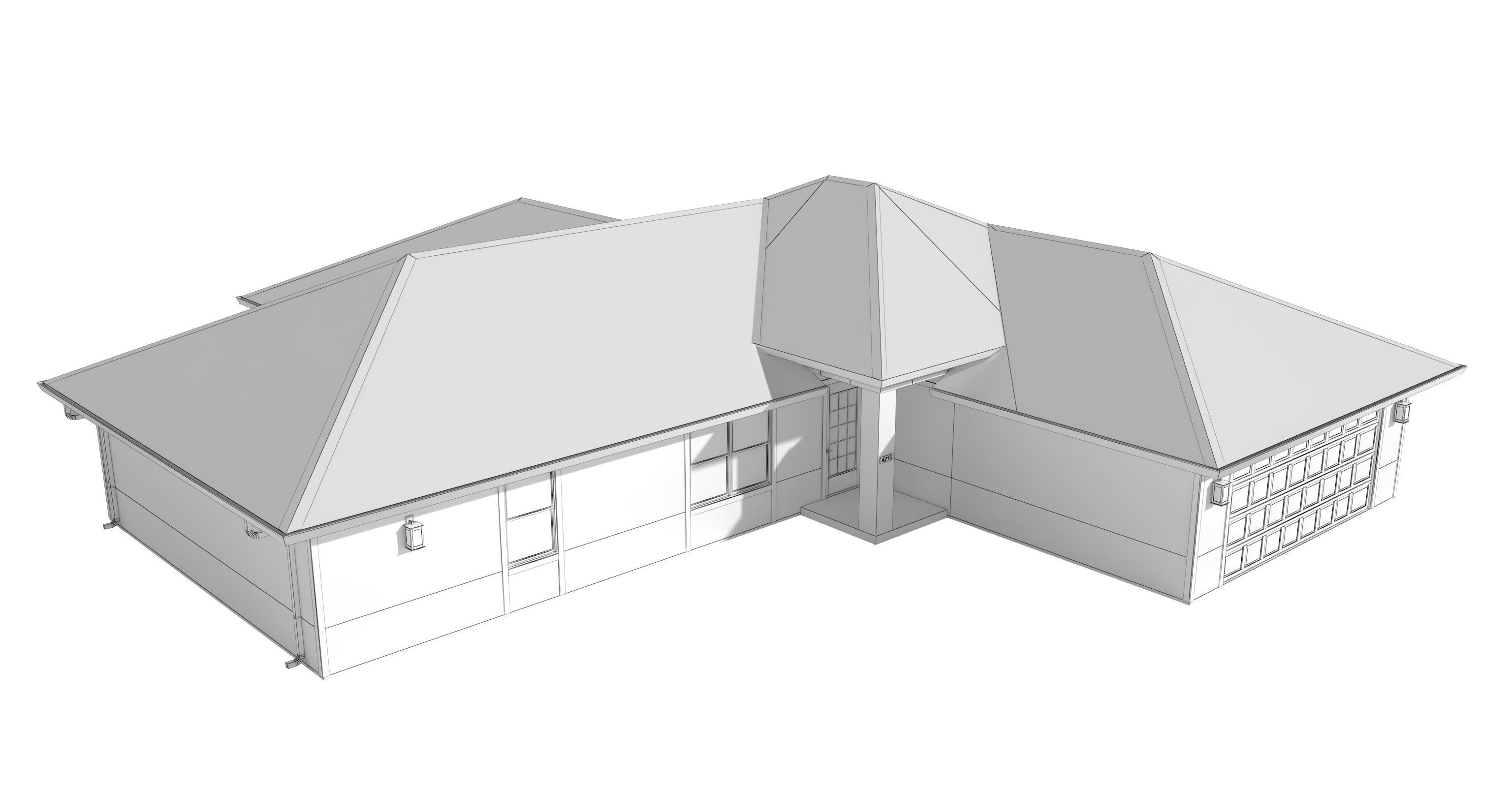 House-028 Low Poly 3D model_11