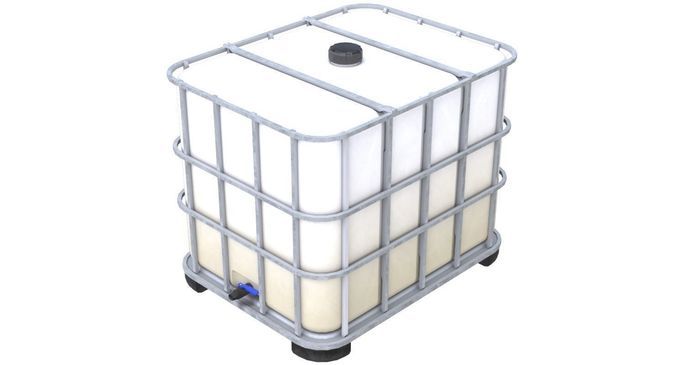 Caged IBC Tote 1 Low-poly 3D model