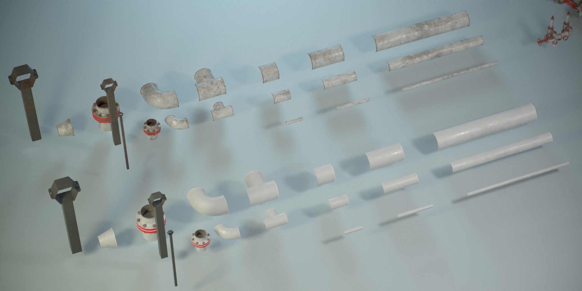 Industrial Vertical Vessel PBR Game Ready Low-poly 3D model_9