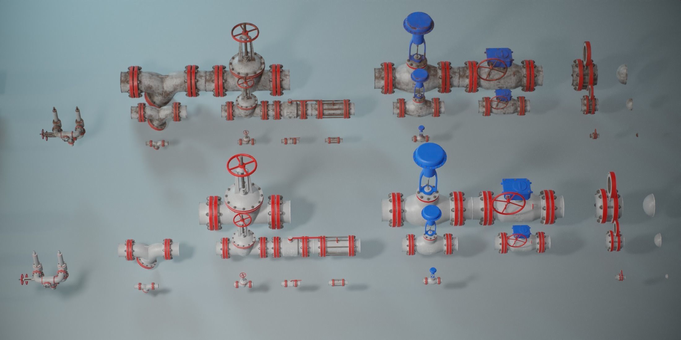 Industrial Vertical Vessel PBR Game Ready Low-poly 3D model_10