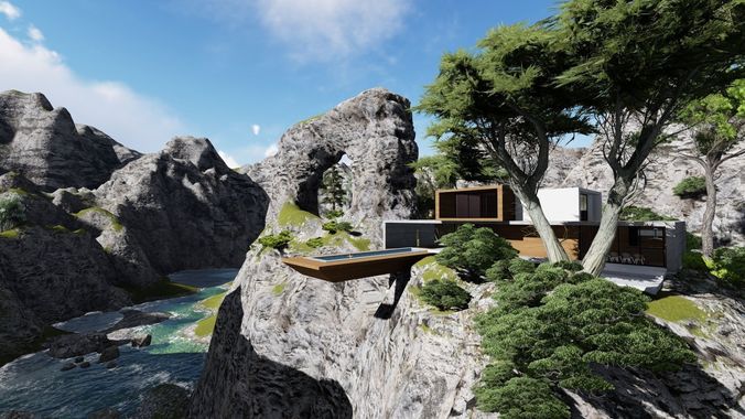 Archifusia Modern house 1 3D model