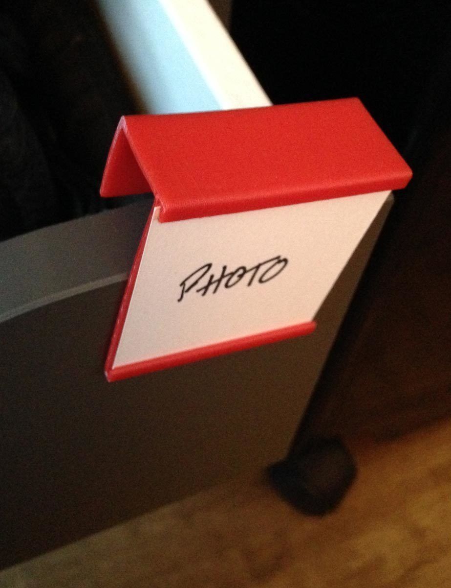 drawer label holder free 3D model 3D printable CGTrader