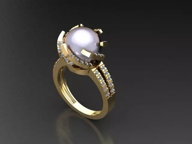 Rounded Spiral Pearl  3D print model_0